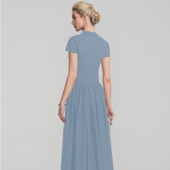 JJ‘s House wedding and special occasions evening dress custom size Dusty Blue - Picture 8 of 8